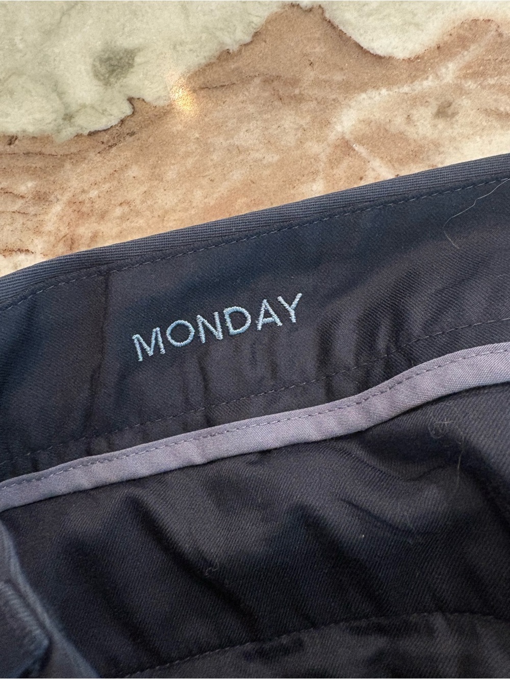 Mens Bononos Monday Slack Dress Pants Weekday Warrior Navy Athletic Fit 40X32 - Picture 4 of 9